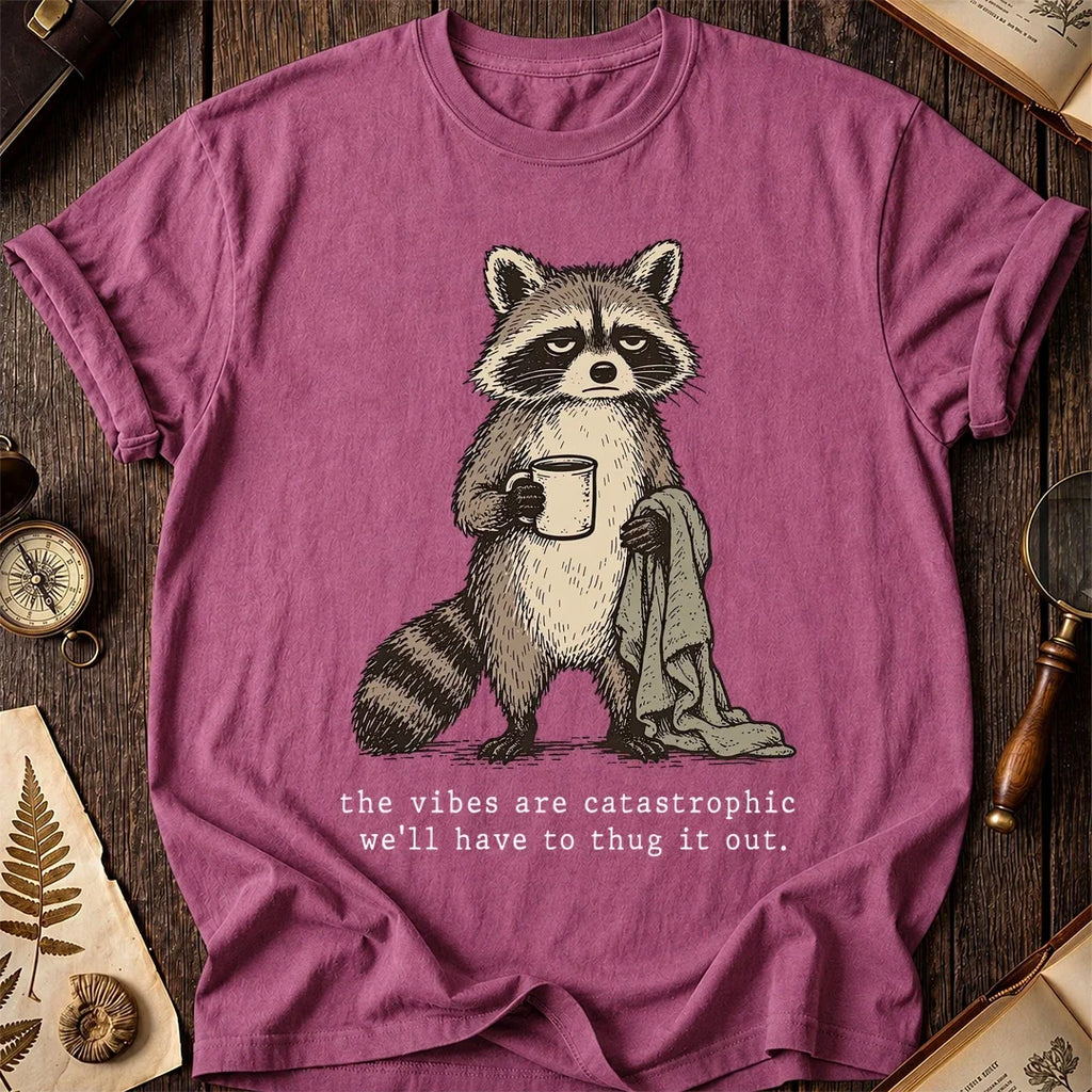 Bad Vibes Raccoon T-Shirt product image 3