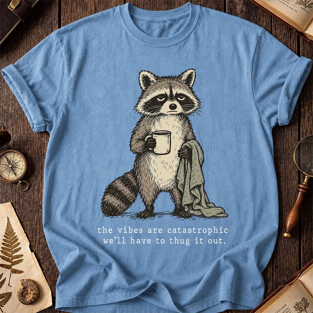 Bad Vibes Raccoon T-Shirt product image 4