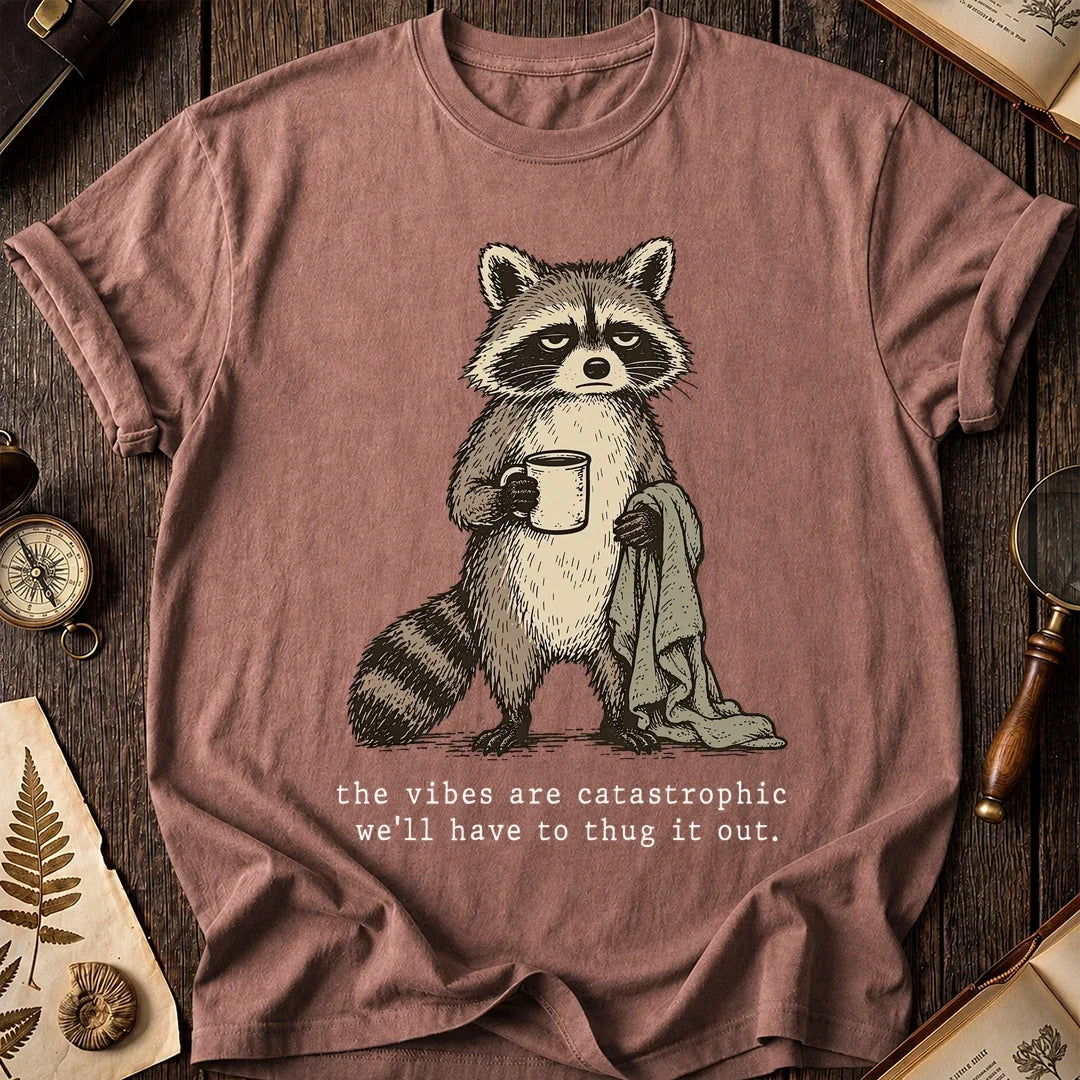 Bad Vibes Raccoon T-Shirt product image 8