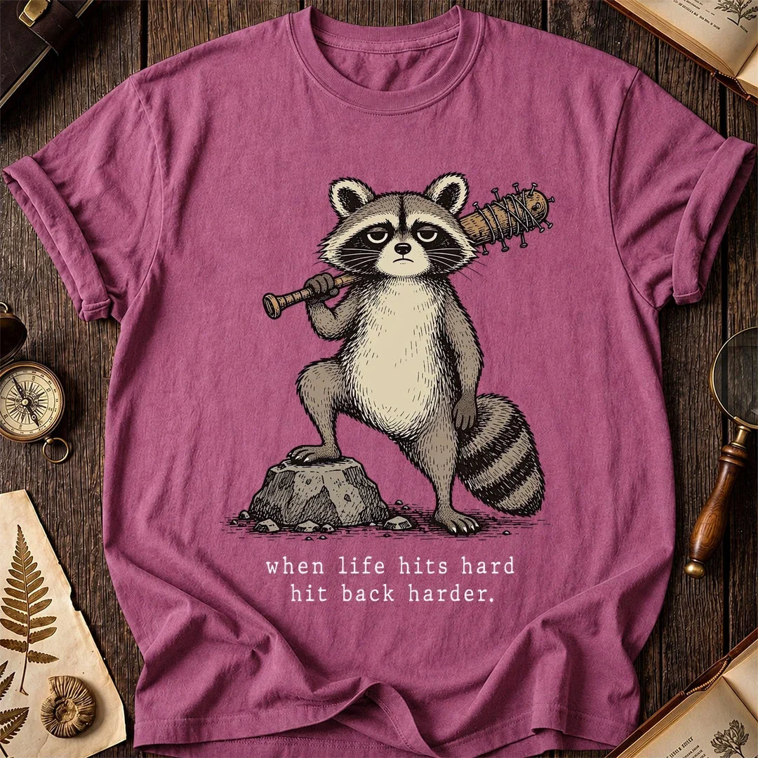 Bat Harder Raccoon T-Shirt product image 3