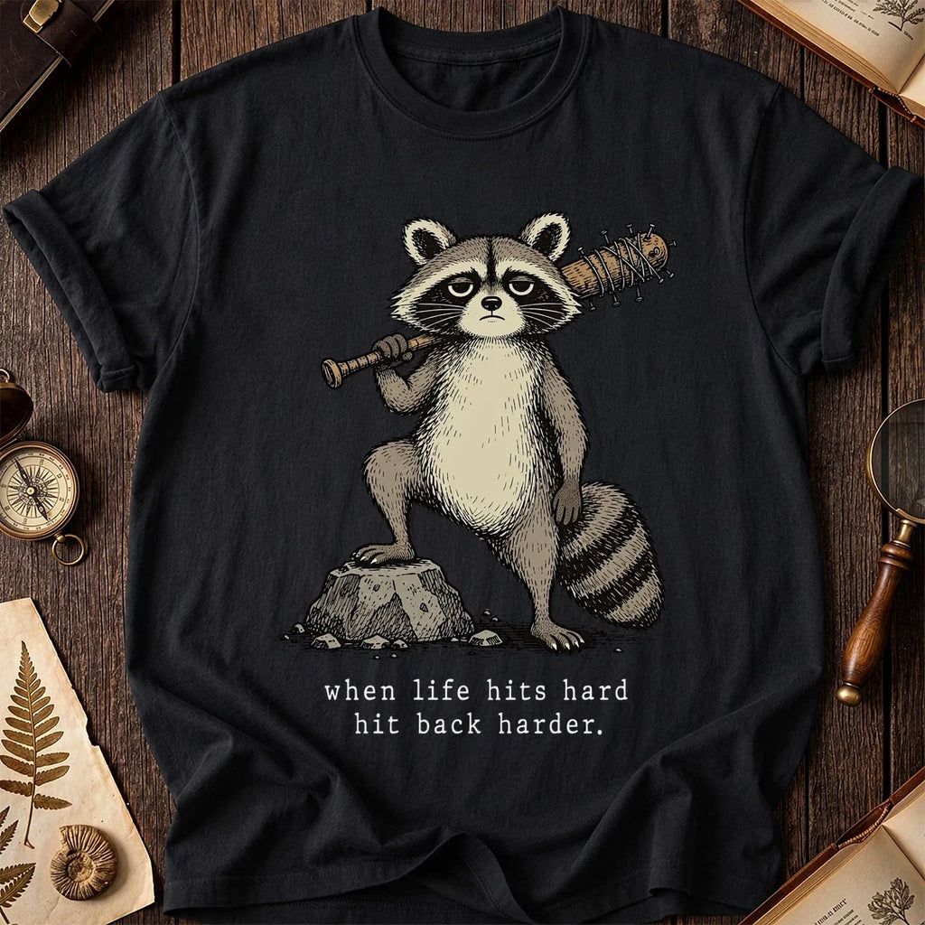 Bat Harder Raccoon T-Shirt product image 2