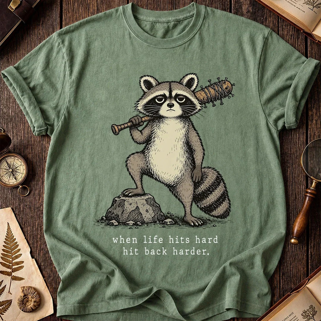 Bat Harder Raccoon T-Shirt product image 1