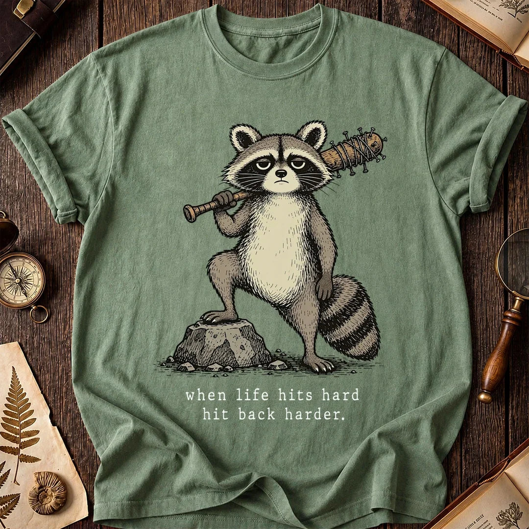 Bat Harder Raccoon T-Shirt product image 1