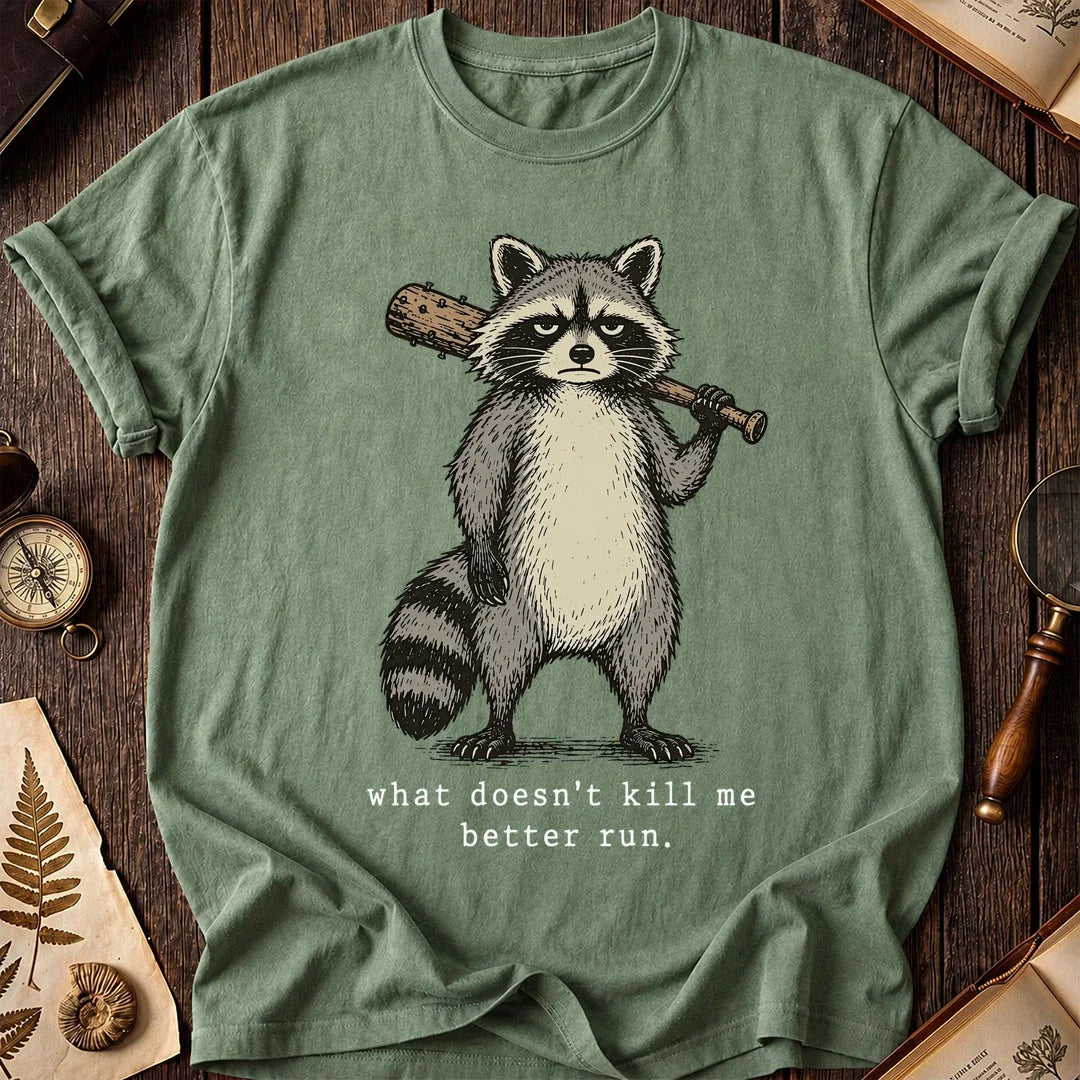 Bat Run Raccoon T-Shirt product image 1