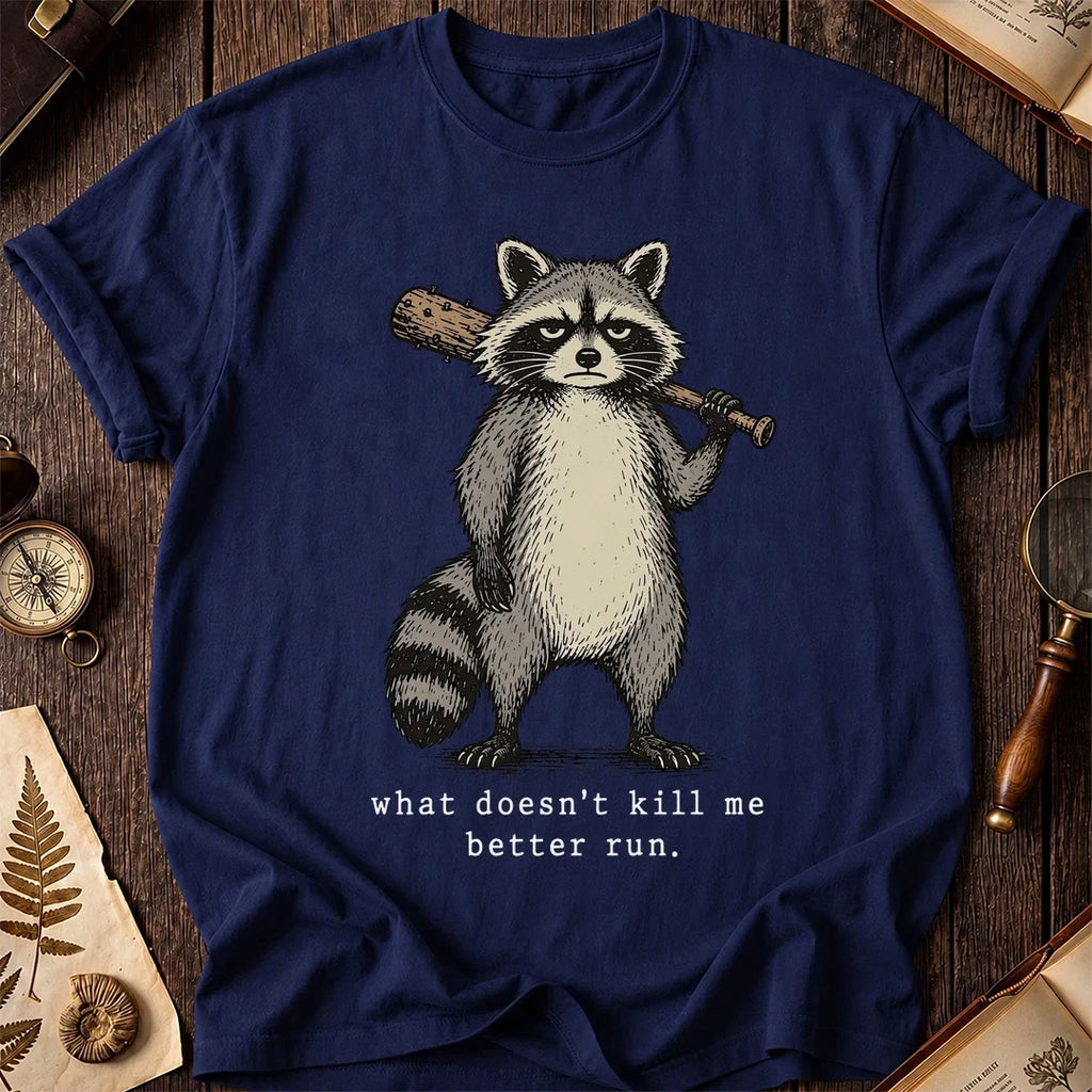 Bat Run Raccoon T-Shirt product image 7