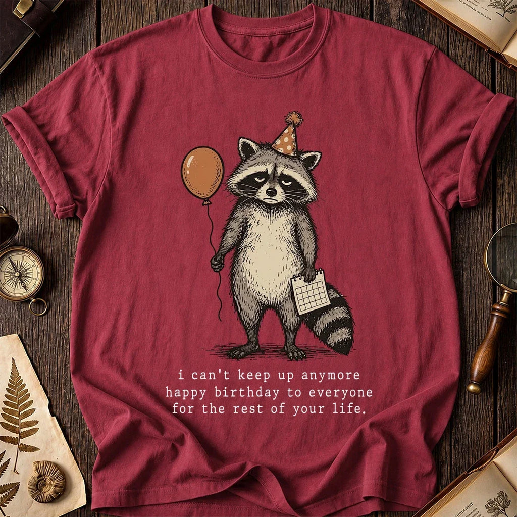 Bday Nope Raccoon T-Shirt product image 5