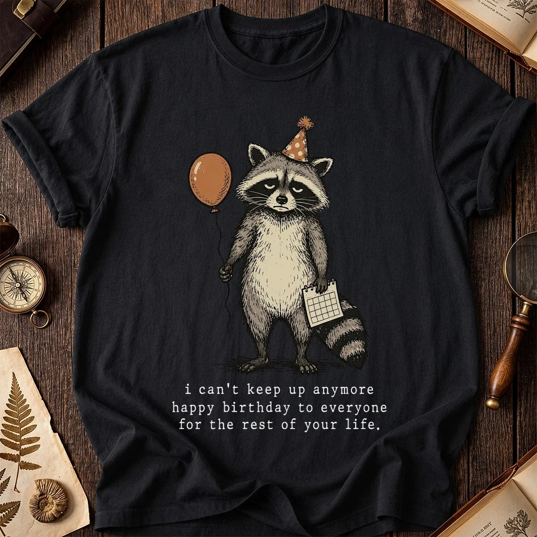 Bday Nope Raccoon T-Shirt product image 2
