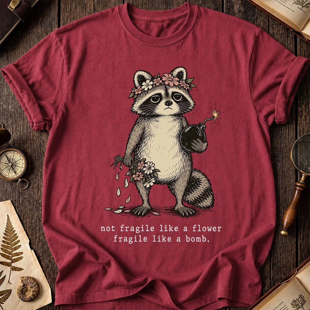Bomb Bloom Raccoon T-Shirt product image 5