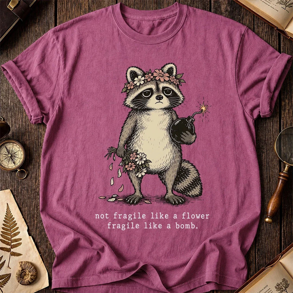 Bomb Bloom Raccoon T-Shirt product image 3