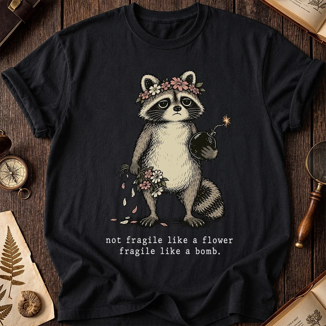 Bomb Bloom Raccoon T-Shirt product image 2