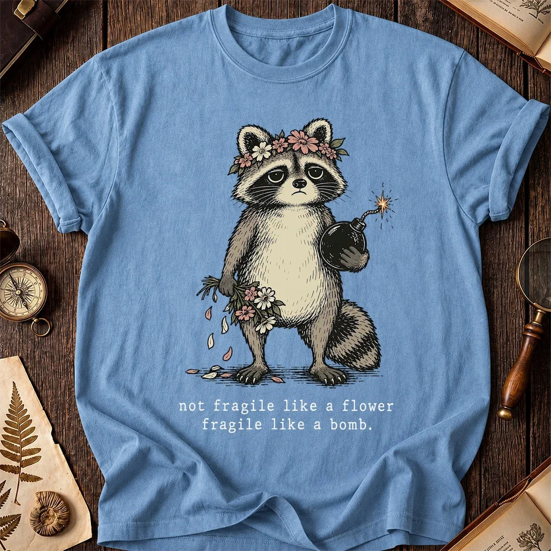 Bomb Bloom Raccoon T-Shirt product image 4