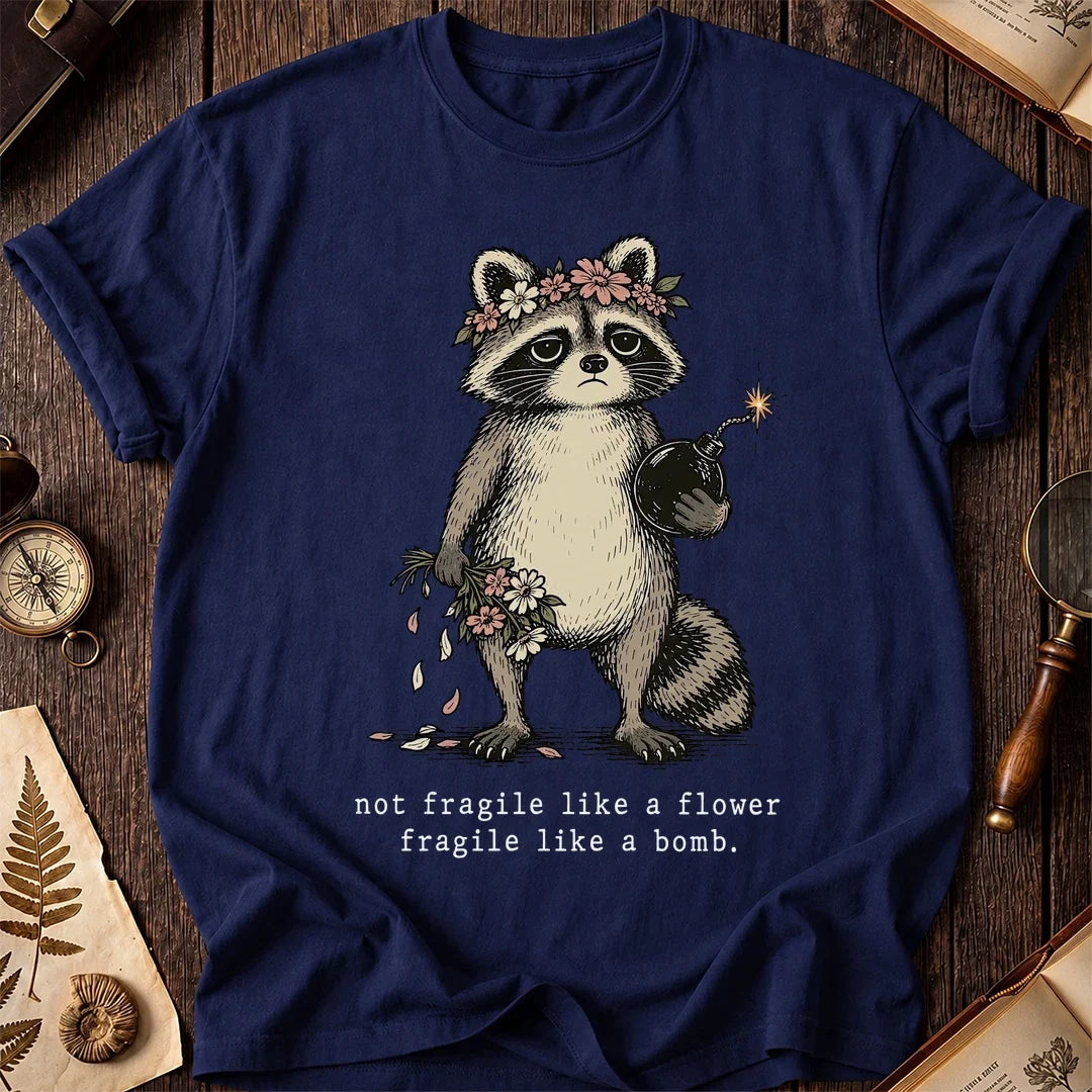 Bomb Bloom Raccoon T-Shirt product image 7