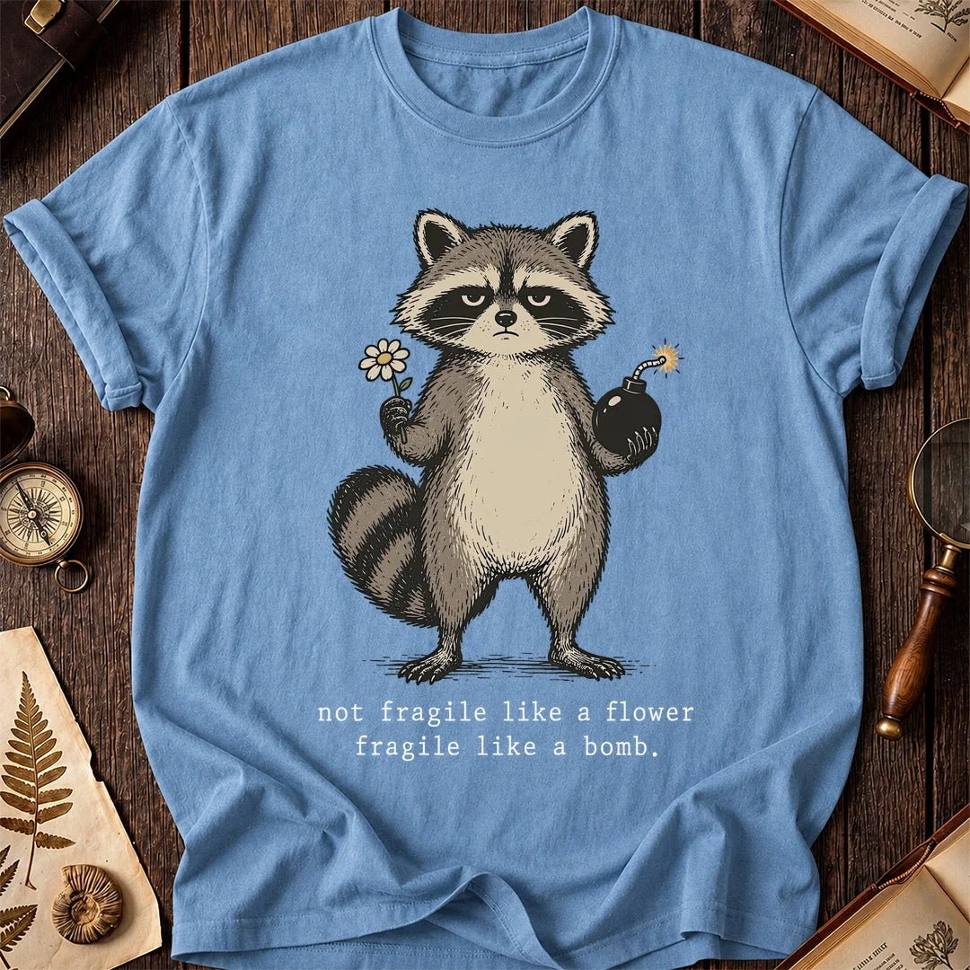 Bomb Flower Raccoon T-Shirt product image 4