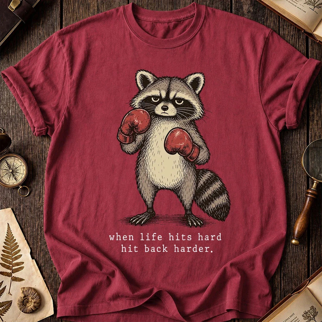 Boxing Back Raccoon T-Shirt product image 5