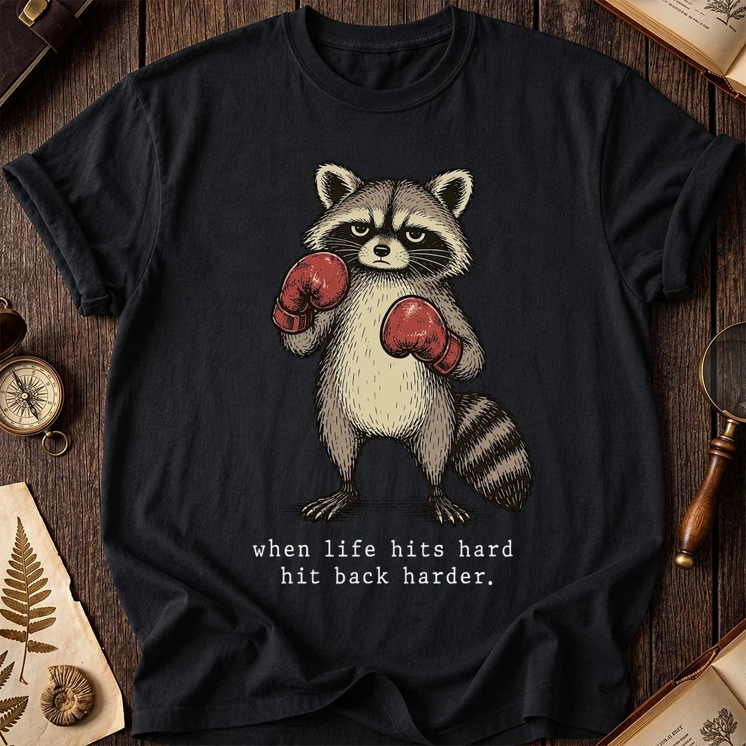 Boxing Back Raccoon T-Shirt product image 2