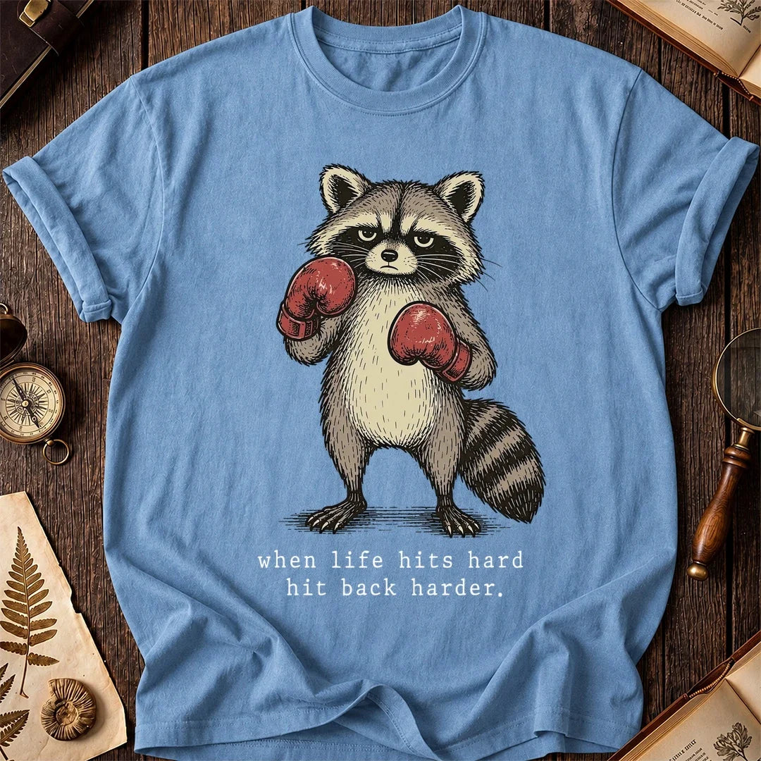 Boxing Back Raccoon T-Shirt product image 4