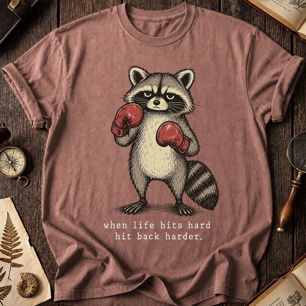 Boxing Back Raccoon T-Shirt product image 8