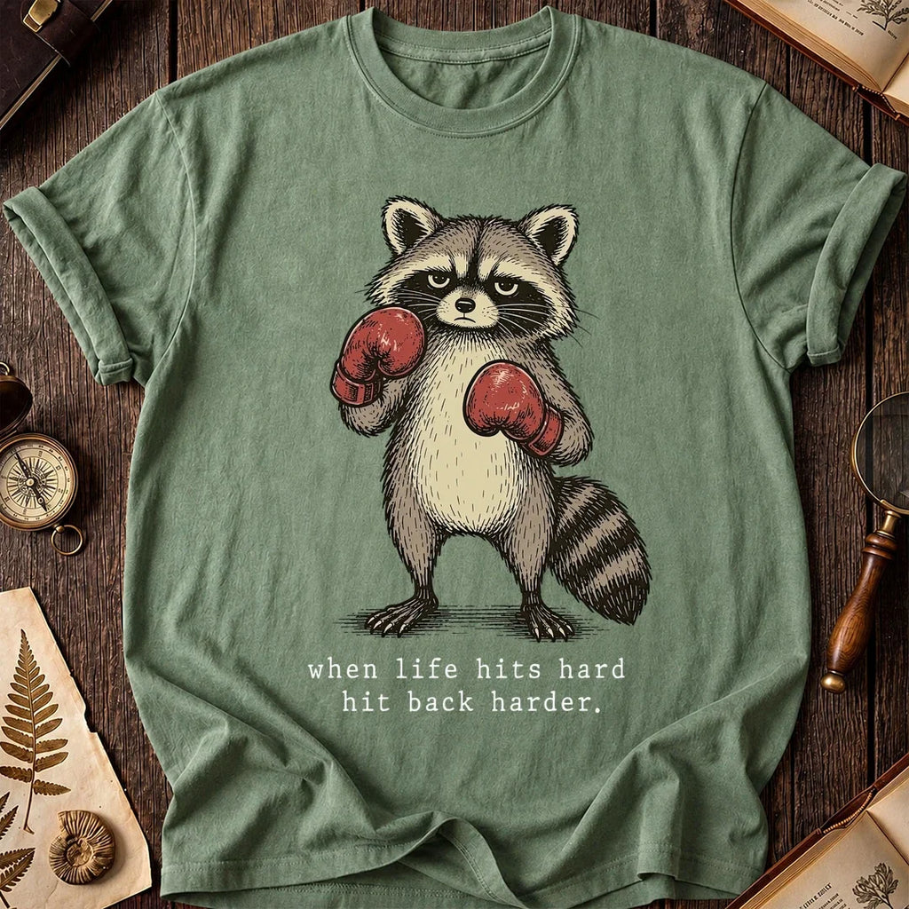 Boxing Back Raccoon T-Shirt product image 1