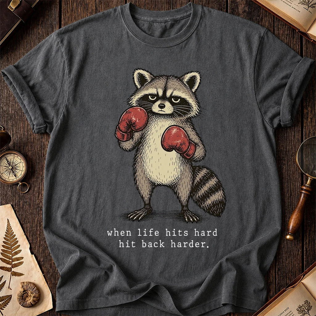 Boxing Back Raccoon T-Shirt product image 6