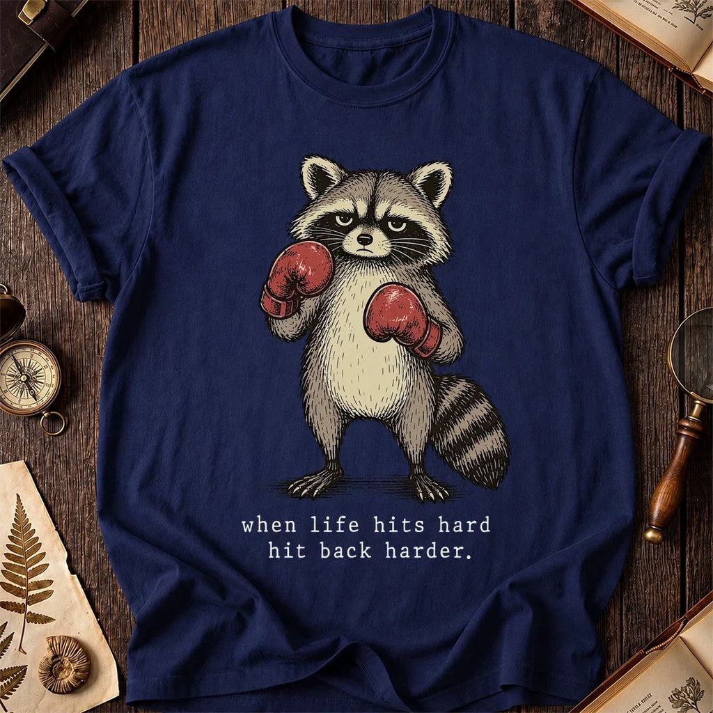 Boxing Back Raccoon T-Shirt product image 7