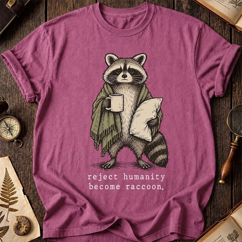 Camp Mode Raccoon T-Shirt product image 3