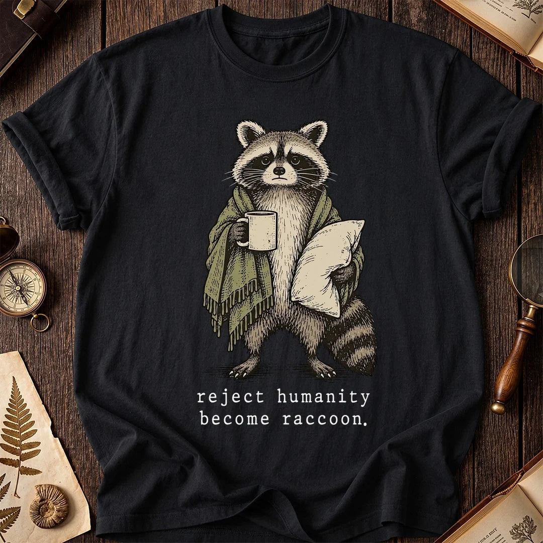 Camp Mode Raccoon T-Shirt product image 2