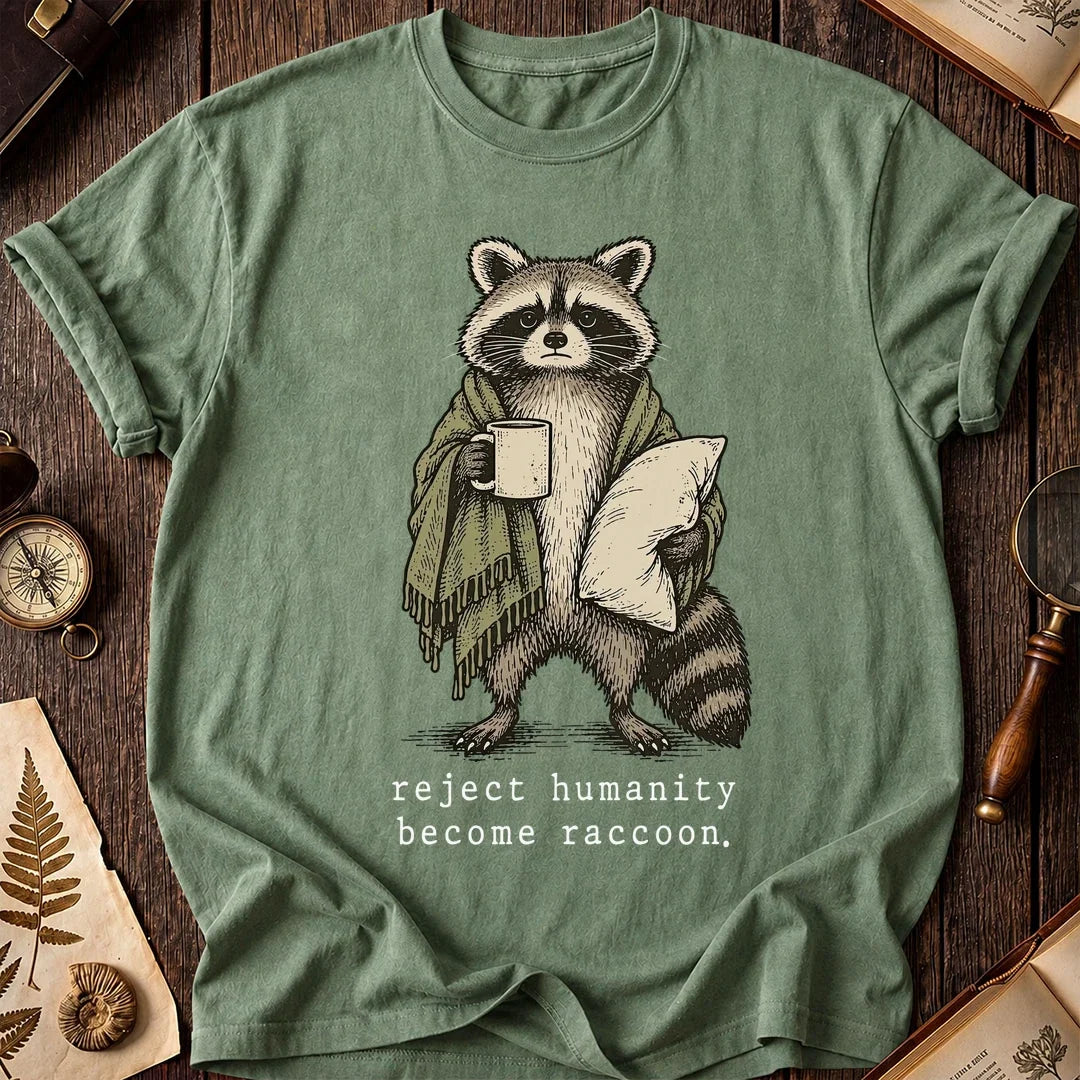 Camp Mode Raccoon T-Shirt product image 1