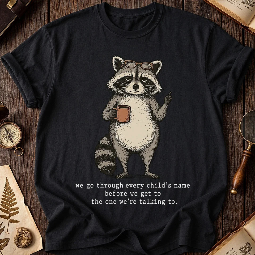 Child Name Raccoon T-Shirt product image 2