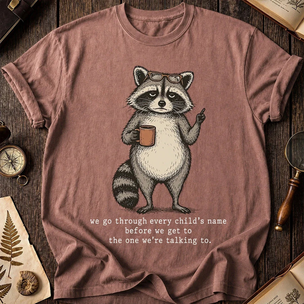 Child Name Raccoon T-Shirt product image 8