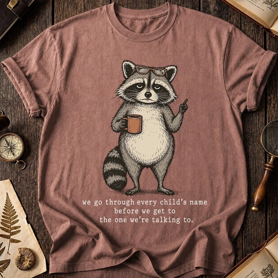Child Name Raccoon T-Shirt product image 8