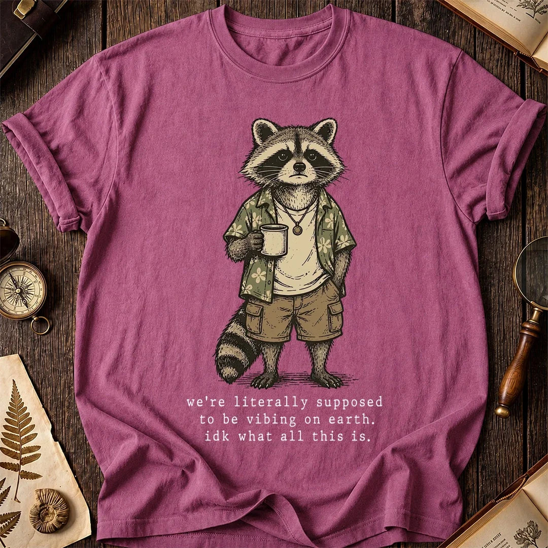 Earth Mood Raccoon T-Shirt product image 3