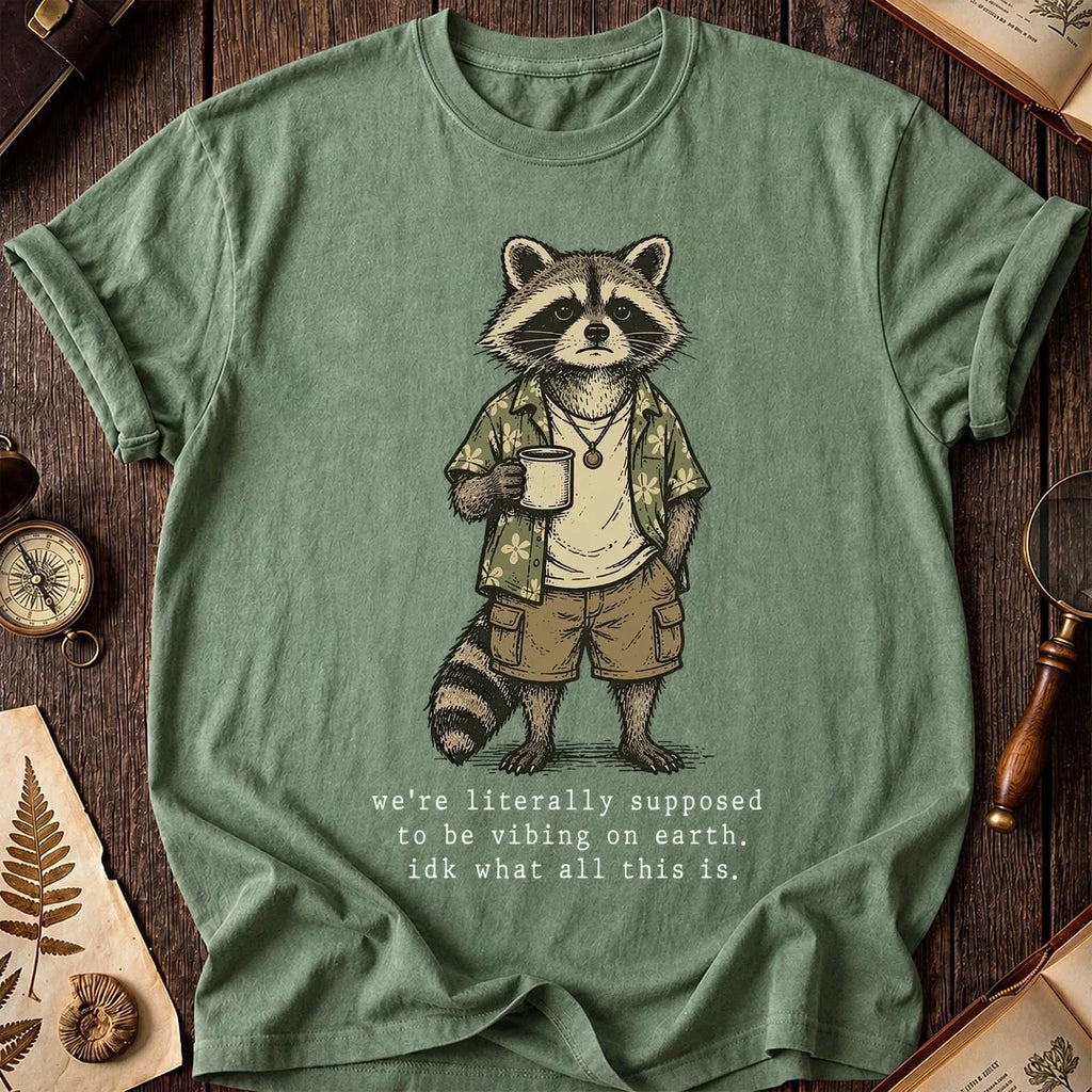 Earth Mood Raccoon T-Shirt product image 1