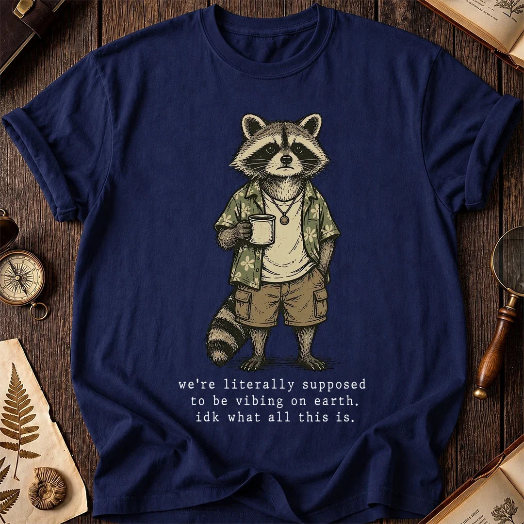 Earth Mood Raccoon T-Shirt product image 7