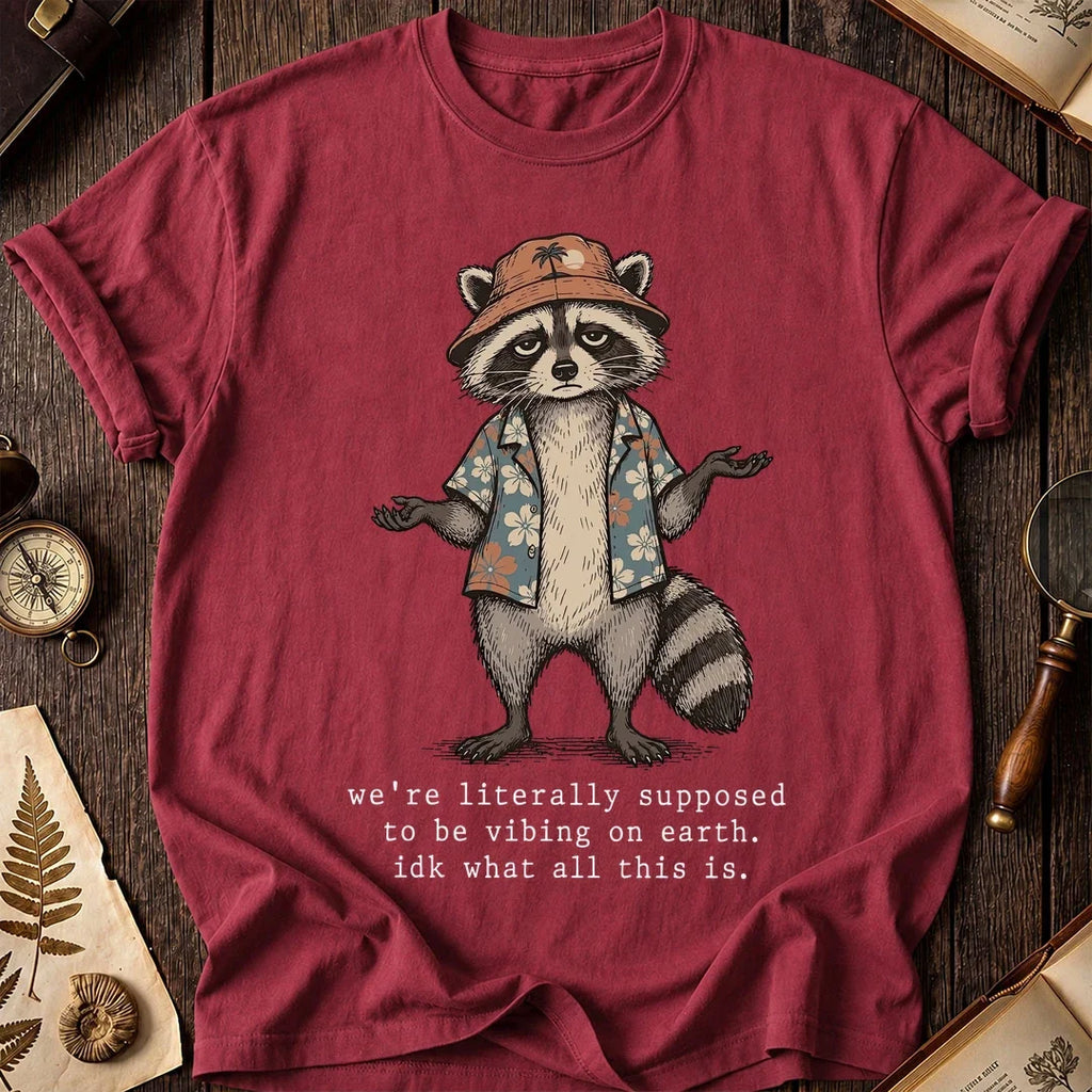 Earth Trip Raccoon T-Shirt product image 5