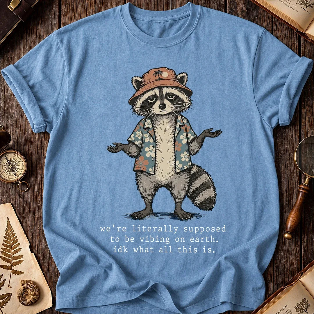 Earth Trip Raccoon T-Shirt product image 4