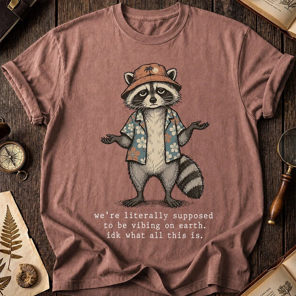 Earth Trip Raccoon T-Shirt product image 8