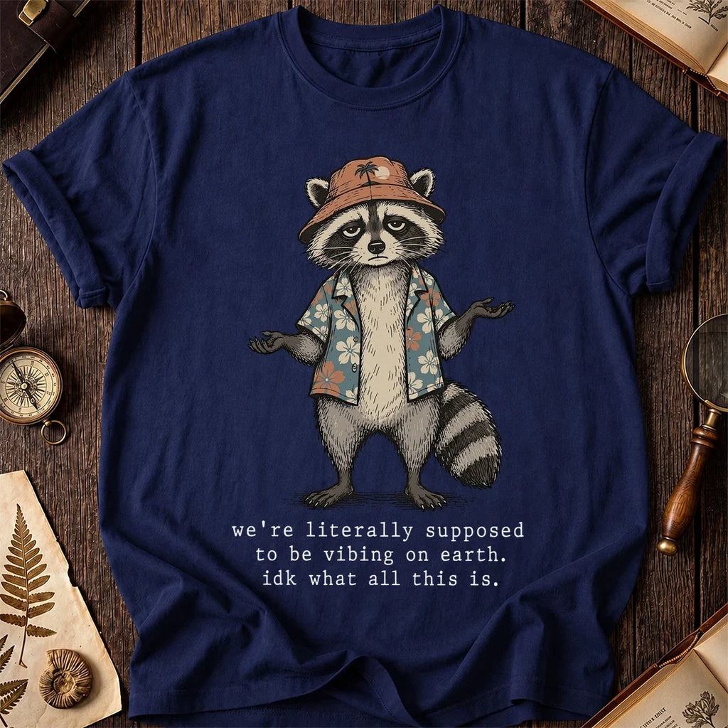 Earth Trip Raccoon T-Shirt product image 7