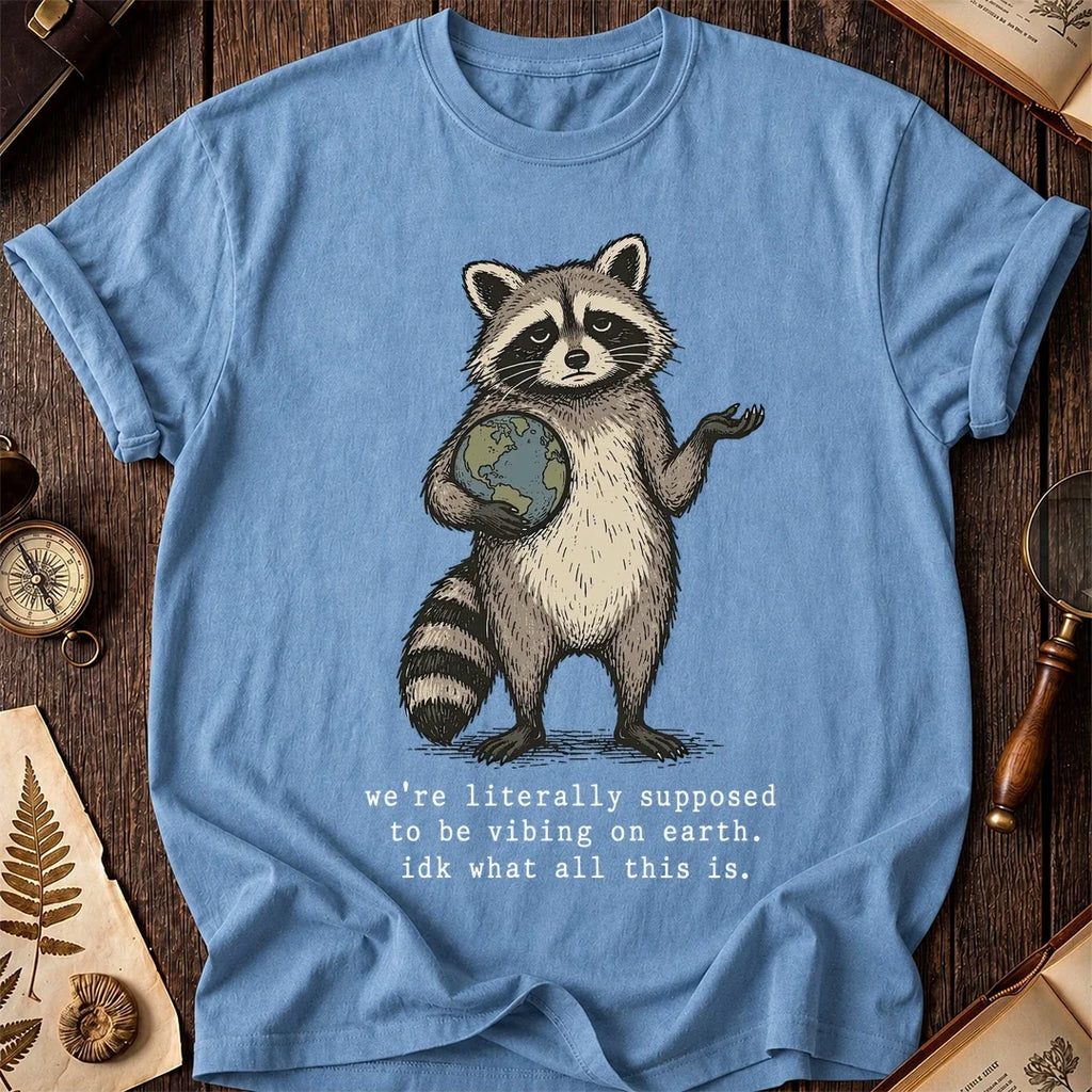 Earth Vibes Raccoon T-Shirt product image 4