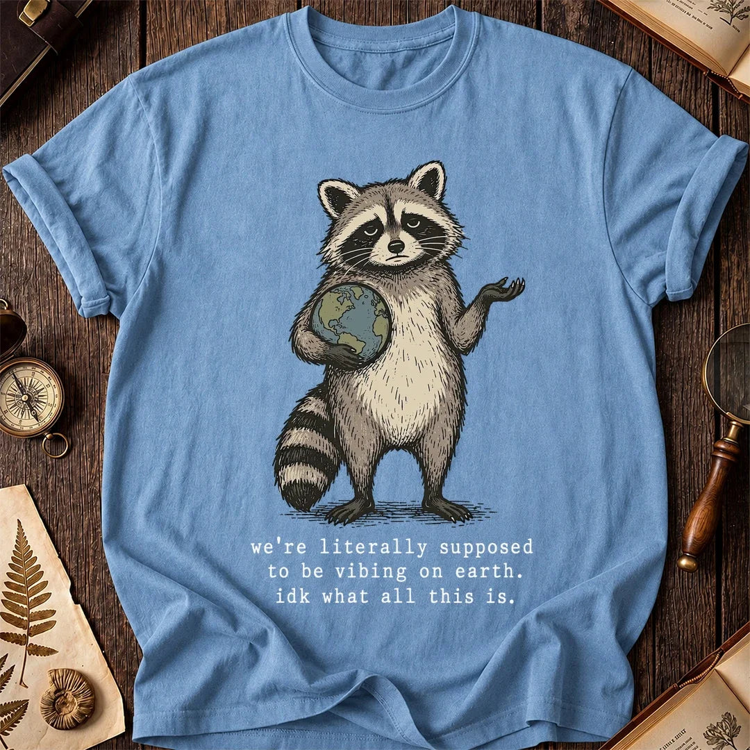 Earth Vibes Raccoon T-Shirt product image 4