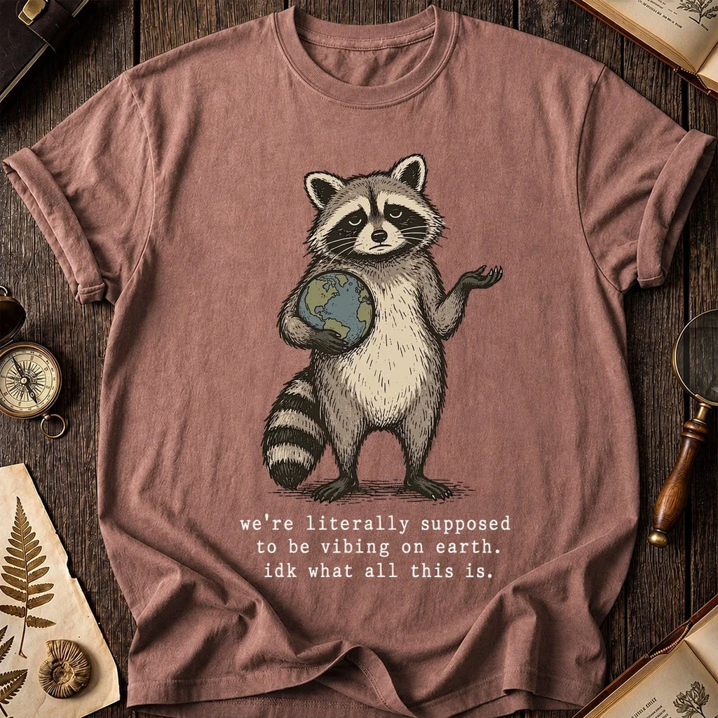 Earth Vibes Raccoon T-Shirt product image 8