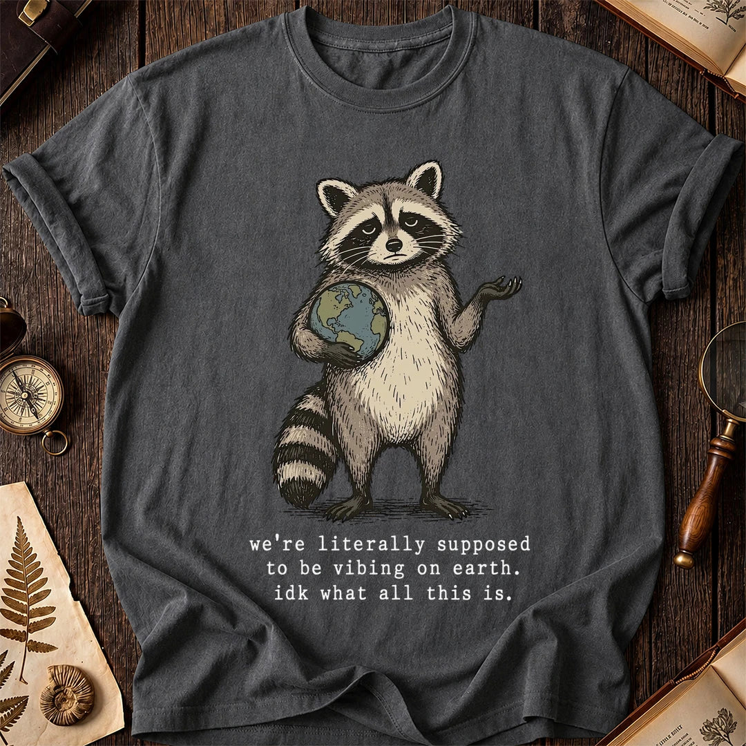 Earth Vibes Raccoon T-Shirt product image 6