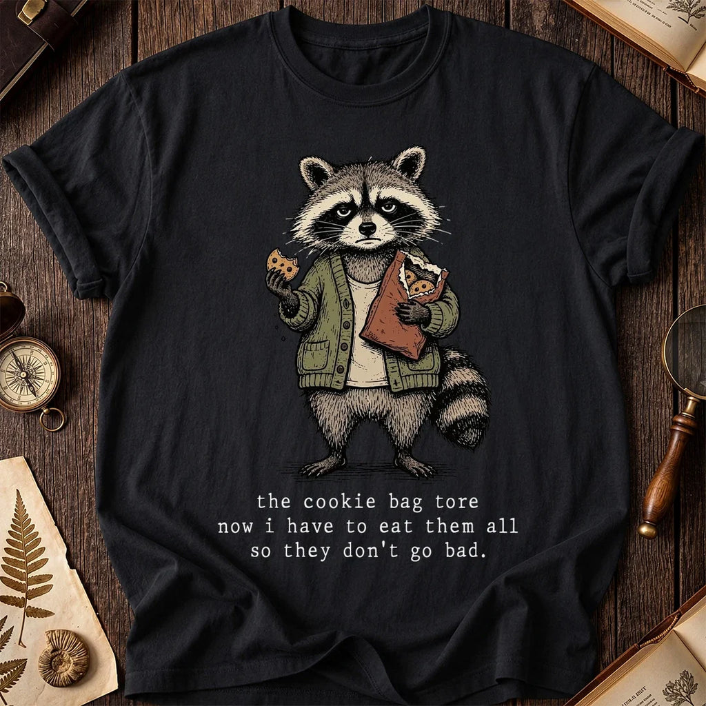 Eat Cookies Raccoon T-Shirt product image 2