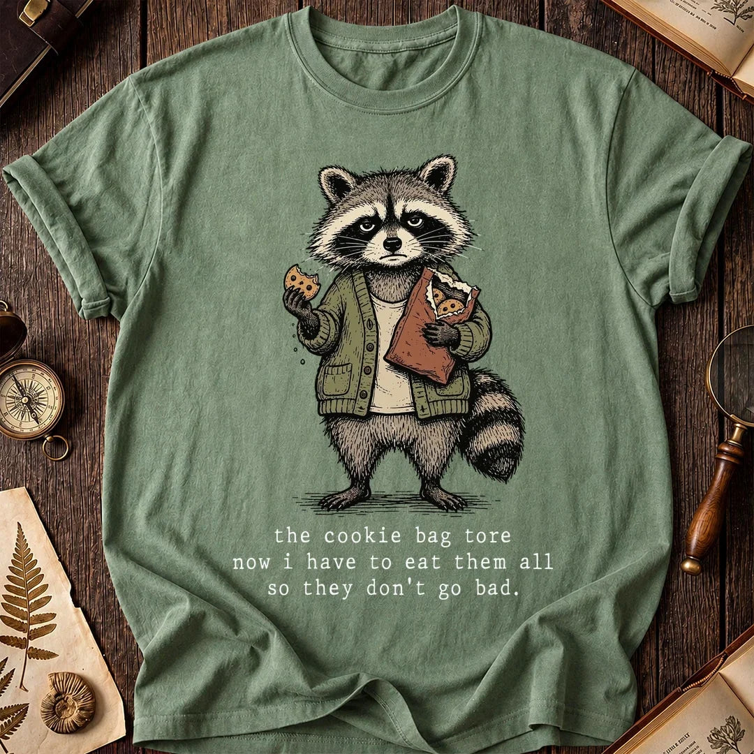 Eat Cookies Raccoon T-Shirt product image 1