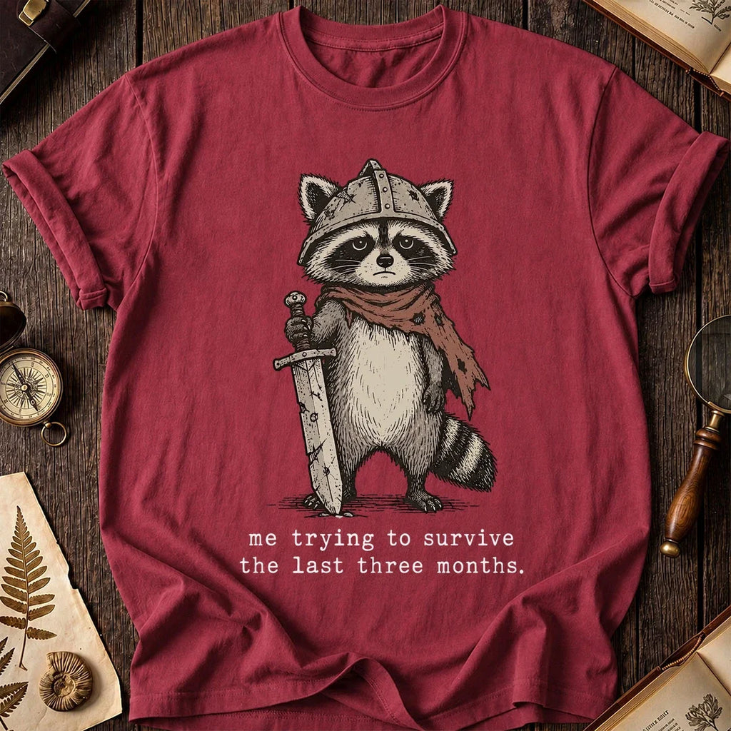 Knight On Raccoon T-Shirt product image 5