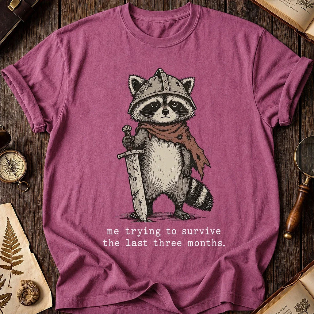 Knight On Raccoon T-Shirt product image 3