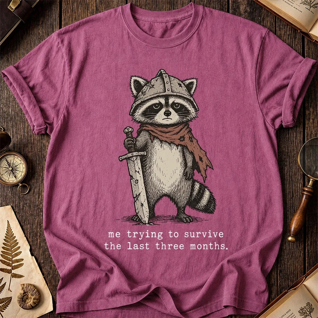 Knight On Raccoon T-Shirt product image 3