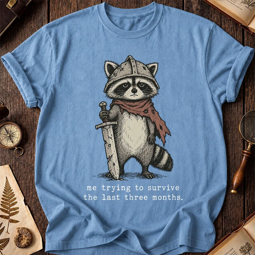 Knight On Raccoon T-Shirt product image 4