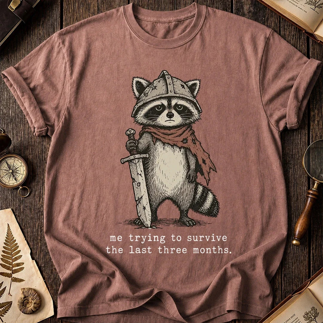 Knight On Raccoon T-Shirt product image 8