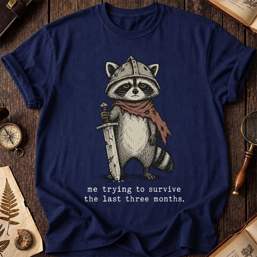 Knight On Raccoon T-Shirt product image 7
