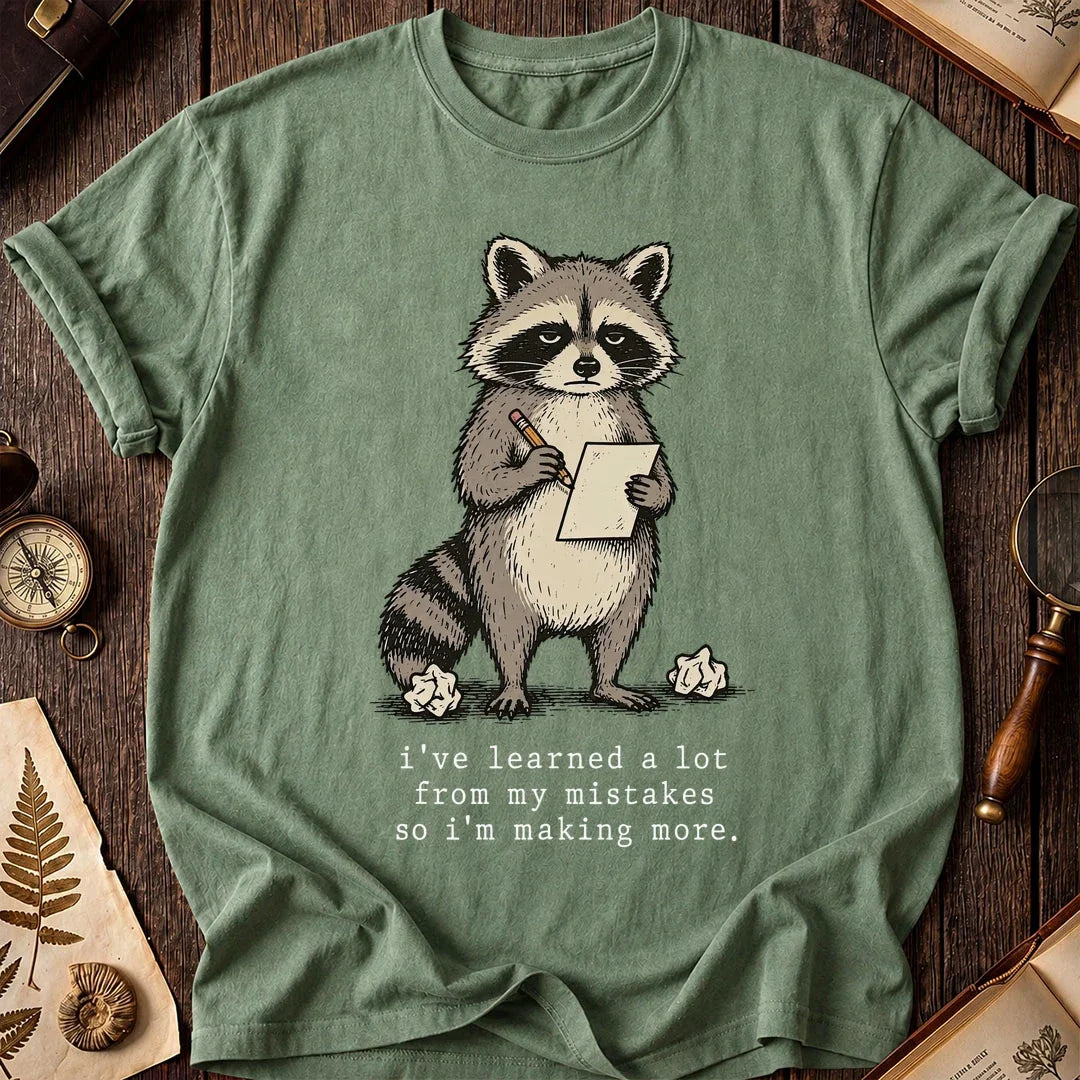 Learn More Raccoon T-Shirt product image 1